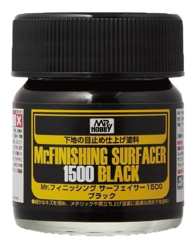 Modelismo Pintura Imprimante Negro Mr Hobby 40ml 1/72 1/48