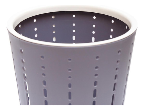 Bote Cesto Basura Plastico Oficina Cocina Hogar Resistente Color Gris