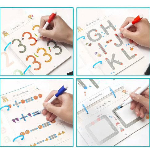 Fe Libro De Ejercicios Mágicos Reutilizable For Niños
