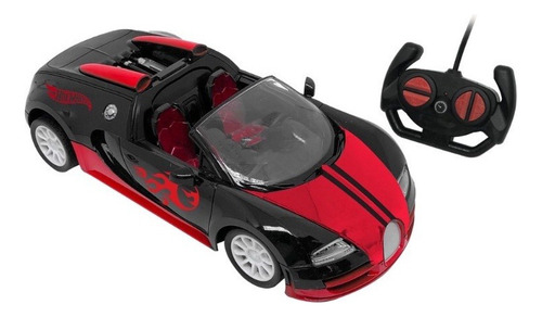 Carro Controle Remoto Hot Wheels 7 Funçoes Candide 4511 Cor Vermelho