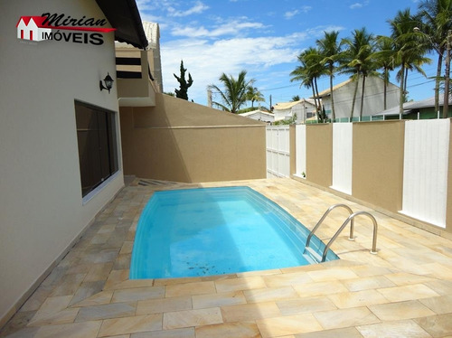 Imagem 2 de 30 de Sobrado A Venda Em Peruibe, Com Piscina , Em Bairro Nobre, 100 Metros Da Praia Em Peruibe - Ca01058 - 33720521
