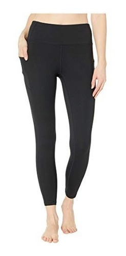 Bebe Sport Ankle Leggings Mujer Negro Tiro Ato