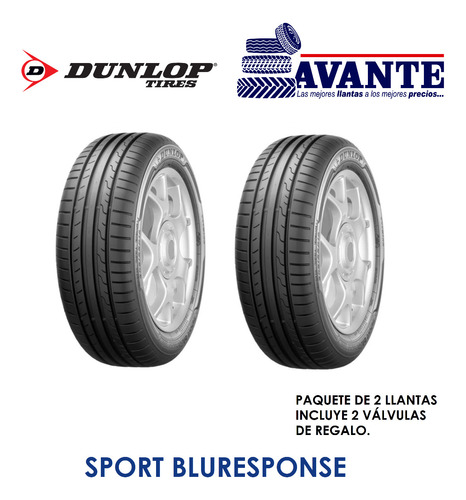 Llanta 205/55r16 Dunlop Sport Bluresponse 91w ( Paq. 2 )