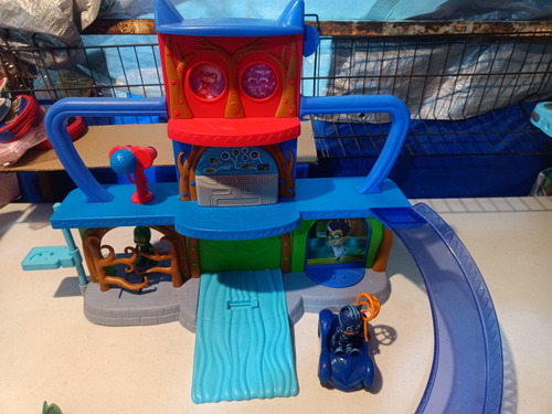 Cuartel Pj Mask Con Luz Y Sonido Con Dos Personajes (Usado)
