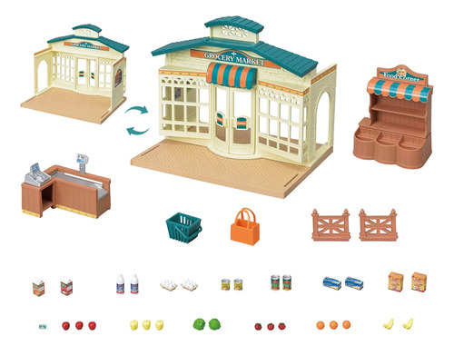 Sylvanian Families Calico Critters - Mercado De Abarrotes