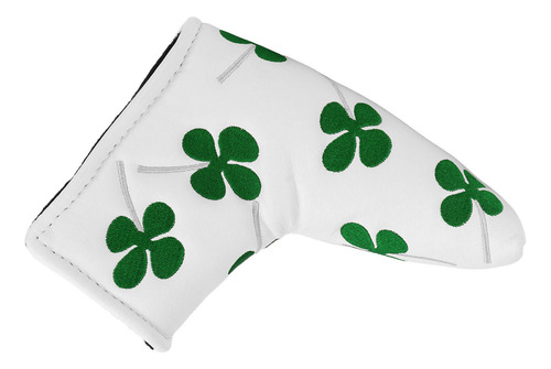 Capa De Cabeça Good Luck Four Leaf Putter Headcover Thick Pl