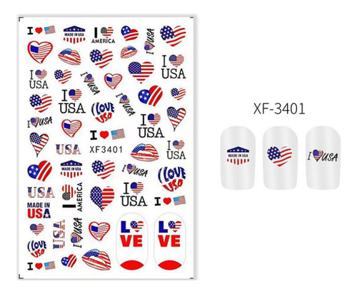4 X 5 Hojas Diseños De Bandera Americana Decoración De