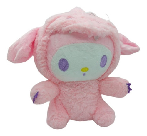 Peluche My Melody Hello Kitty Disfraz Dinosaurio Rosa