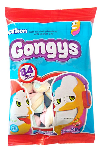 Malvaviscos Gongys Tricolor X 28g Por 10 Unidades - Delipop 