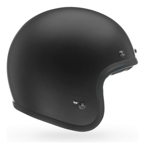 Casco Bell Custom 500 Certificado Vintage Café Racer Jet Color Negro Tamaño del casco L