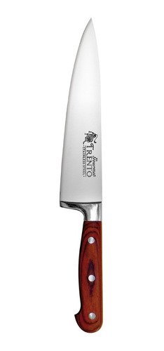 Cuchillo Trento De Cocina Gourmet 8 Inoxidable Mango Madera