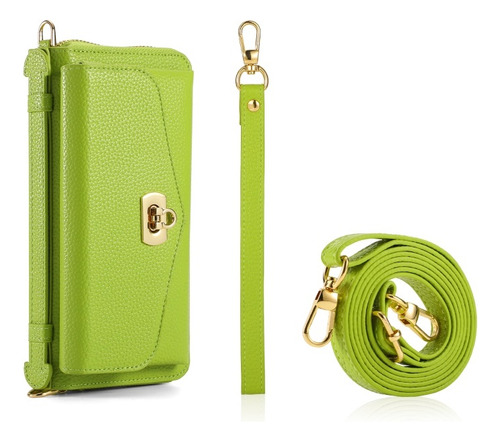 Funda De De Cuero Multifuncional Cruzada Para Samsung