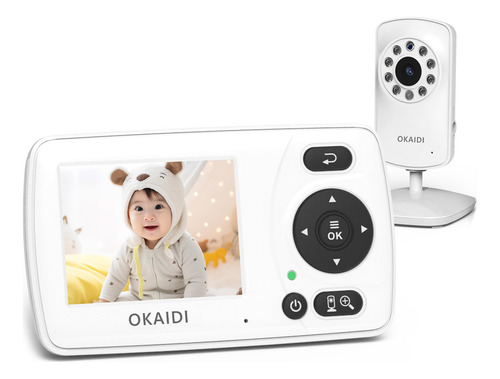 Monitor De Vídeo Para Bebés Okaidi De 2,4 Pulgadas Con Cámar