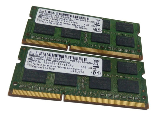 Memória Ram 4gb Ddr3 1600mhz Notebook Smart Pc3l