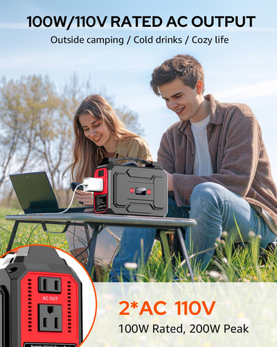 Generador Solar Portátil 200 W 146 Wh 40 W Mmg
