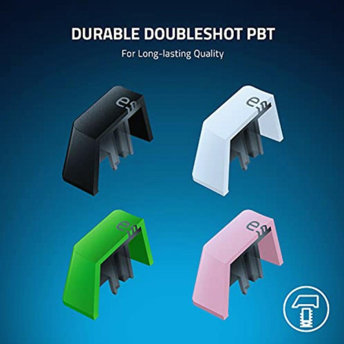 Razer Pbt Keycap + Coiled Cable Upgrade Set: Durable