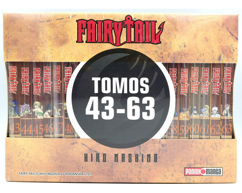 Fairy Tail Boxset 3 De Hiro Mashima Fairy Tail Vol. 43-63.Editorial Panini Manga Tapa Blanda Edición 1 En Español 2024