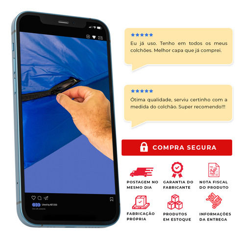 Capa Colchão Impermeável Hospitalar Solteiro Varias Medidas 78x188x18