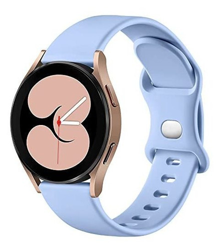 Malla De Silicona Para Samsung Watch 4 Lilac Talle L