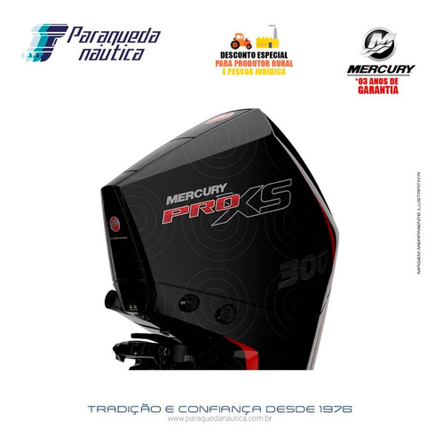 Motor De Popa Mercury 4 Tempos 300hp L V8 Dts Pro Xs