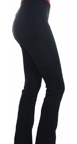 Pantalon Mujer Elasticado Flex Pro Negro