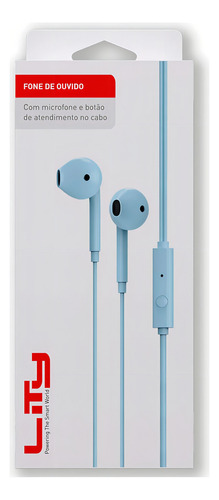 Auriculares y micrófono con cable Eph 100, color azul Lty