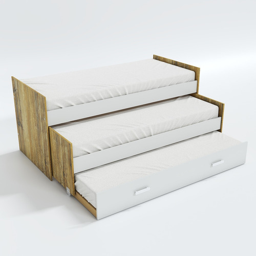 Cama Nido Viggo De 1 Plaza 80x190 Cm Atakama Línea Nido