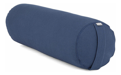 Almofada Cilíndrica Bolster Eco Rolinho Yoga Restaurativa Cor Azul Yogateria