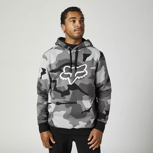 Poleron Lifestyle Legacy Fox Head Camo Negro Fox