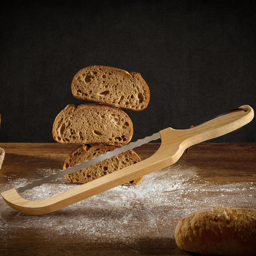 Cuchillo De Pan De Doble Filo, Cortador Para Pan De Masa Mad