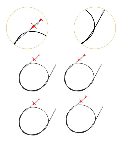 4pcs Drenaje De La Herramienta De Desagüe De Drenaje De