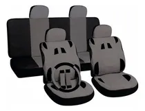 Comprar Kit Cubre Asientos Eco Cuero Negro Gris Weston