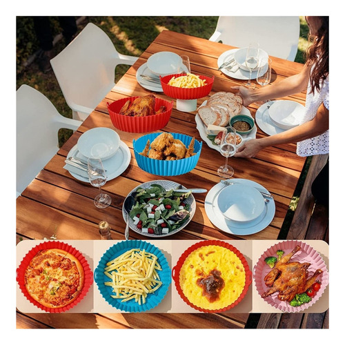 Bandeja De Silicona Para Freidora De Aire De 8.5 2pc