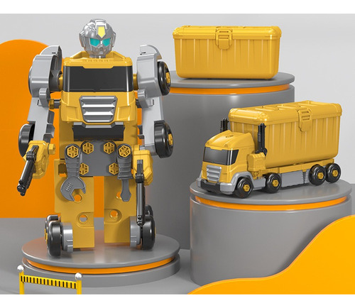 Robot Transformable Camion Caja Herramientas Juguete Niños