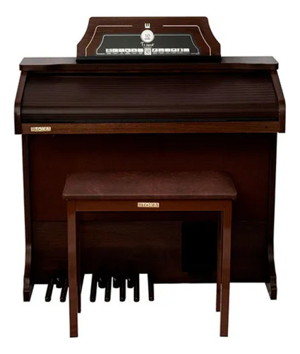 Órgão Eletrônico Tokai T-1 Spinet Marrom