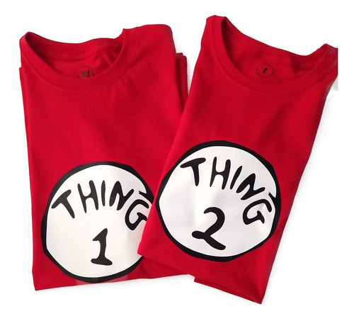 Duo De Playeras Enamorados Novios Thing 1 Y Thing 2