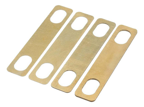 Paquete De 4 Cuñas Para Bajo De Guitarra De Latón 0.2mm