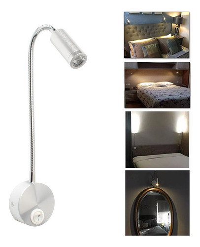 Aplique De Cabecera De Cama Articulada De Lectura Led