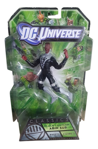 Mattel Black Lantern: Abin Sur Dc Universe Classics Wave 1