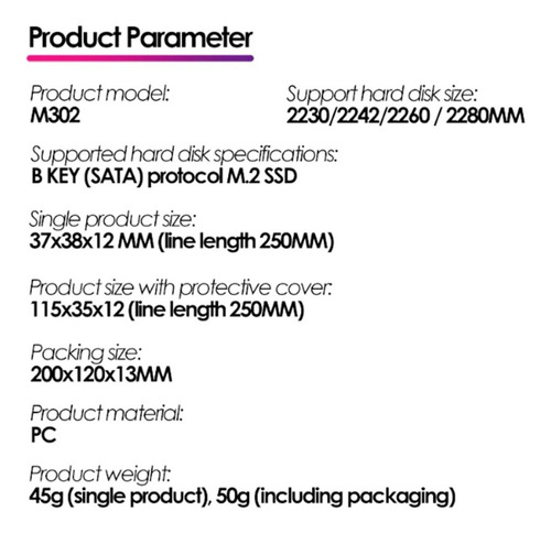 Imagen 2 de 5 de Adaptador A Usb 3.0, M.2, Ssd Pcie Ngff Sata M / B 2013-2017