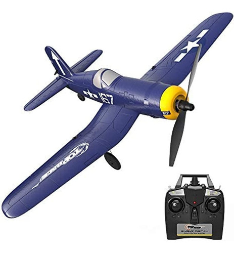 Top Race Old School Remote Control Airplane  F4u Corsair Fi