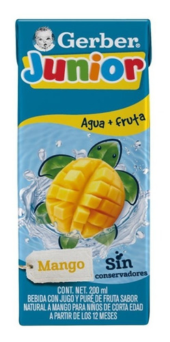 Jugo Gerber Junior Etapa 4 Mango 200 Ml X 20 Unidades