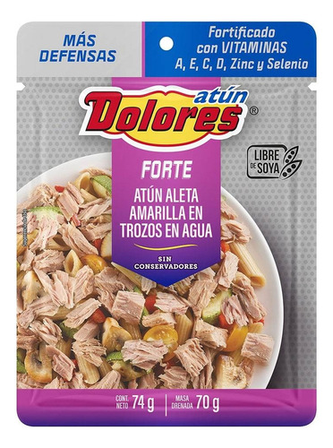 Lomo De AtĂșn Dolores Forte En Agua 74 G