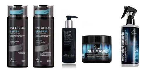 Imagem 1 de 4 de Kit Truss Sh + Cond. Infusion +net Mask + Night Spa + Uso