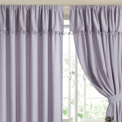 Cortinas De Ambiente Con Bandeaux Y Borlas Decorativas