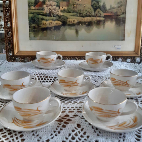 Tazas Con Platos 6 De Té Y 6 De Café Lozas Hartford