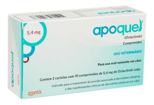 Imagem 5 de 6 de Combo Apoquel 5,4mg 20cp Zoetis - 4 Unidades