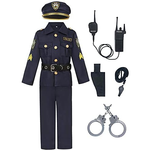 Disfraz De Policía Niños, Conjunto De Disfraces De Po...