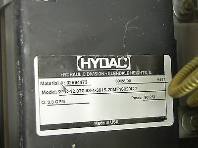 Hydac Pfc-12.070.63-4-3615-20mf18020c-2 Cooling Unit Pfc Ssd