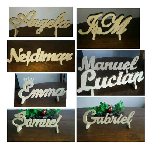 Letras Números Iniciales 15 Años Candy Bar De Mdf Crudo 